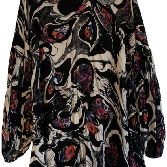 Free People XS Open Shoulder Blouse Tunic Dress - Picture 10 of 10